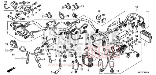 KABELBAUM (VT750C2S) VT750C2SA de 2010